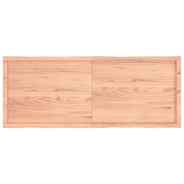 vidaXL Table Top Light Brown 160x60x(2-4)cm Treated Solid Wood Live Edge