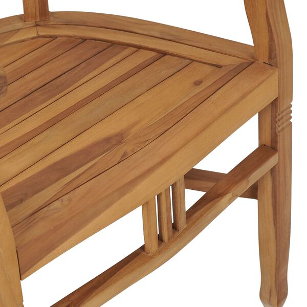 vidaXL Garden Chairs 2 pcs Solid Teak Wood