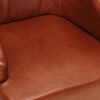 vidaXL Dining Chairs 2 pcs Brown Real Goat Leather