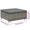 vidaXL 10 Piece Garden Lounge Set with Cushions Poly Rattan Grey