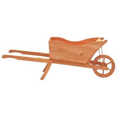vidaXL Wheelbarrow Planter 128x45.5x43 cm Solid Wood Fir,  vidaXL Wheelbarrow Planter 128x45.5x43 cm Solid Wood Fir