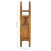 vidaXL Yin Yang Wall Shelf 80x17.5x80 cm Solid Teak Wood