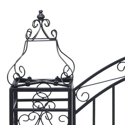 vidaXL Ornamental Garden Gate Wrought Iron 122x20.5x100 cm,  vidaXL Ornamental Garden Gate Wrought Iron 122x20.5x100 cm