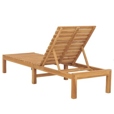 vidaXL Sun Lounger Solid Teak Wood,  vidaXL Sun Lounger Solid Teak Wood