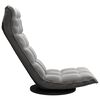 vidaXL Swivel Floor Chair Dark Grey Velvet