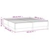vidaXL Bed Frame without Mattress Black 180x200 cm Super King Faux Leather