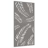 vidaXL Garden Wall Decoration 105x55 cm Corten Steel Leaf Design