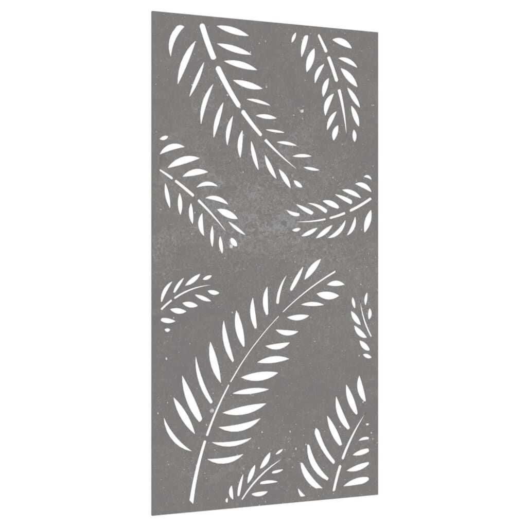 vidaXL Garden Wall Decoration 105x55 cm Corten Steel Leaf Design