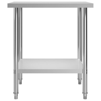 vidaXL Kitchen Work Table 80x60x85 cm Stainless Steel,  vidaXL Kitchen Work Table 80x60x85 cm Stainless Steel