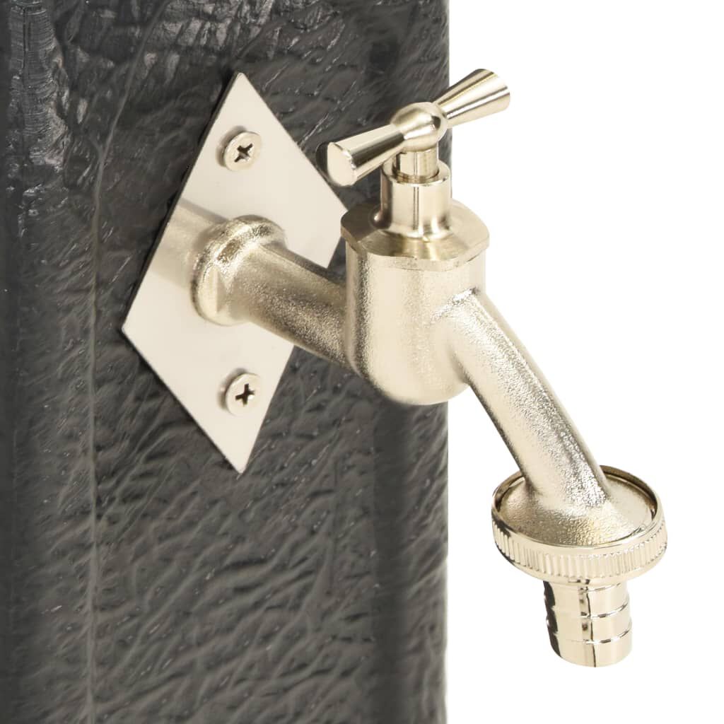 vidaXL Garden Tanker with Faucet Anthracite Stone Look