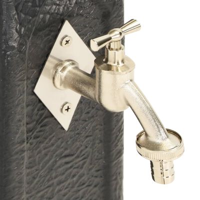 vidaXL Garden Tanker with Faucet Anthracite Stone Look, anthracite vidaXL Garden Tanker with Faucet Anthracite Stone Look
