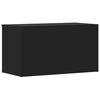 vidaXL Storage Chest Black 84x42x46 cm Engineered Wood