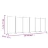 vidaXL 6-Panel Room Divider Brown 520x180 cm Fabric