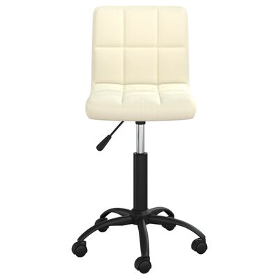 vidaXL Swivel Dining Chair Cream Velvet, cream vidaXL Swivel Dining Chair Cream Velvet