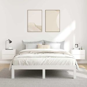 vidaXL Bedside Cabinets 2 pcs High Gloss White 40x30x30 cm Engineered Wood