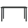 vidaXL 7 Piece Garden Dining Set with Cushions Black