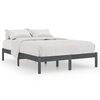 vidaXL Bed Frame | Grey | Solid Pine Wood | 160x200 cm | Modern | Bed Frame