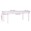 vidaXL 7 Piece Garden Dining Set with Cushions Brown
