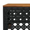 vidaXL 6 Piece Garden Sofa Set with Cushions Black Poly Rattan