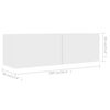 vidaXL TV Cabinets 4 pcs White 100x30x30 cm Engineered Wood