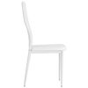 vidaXL Dining Chairs 6 pcs White Faux Leather
