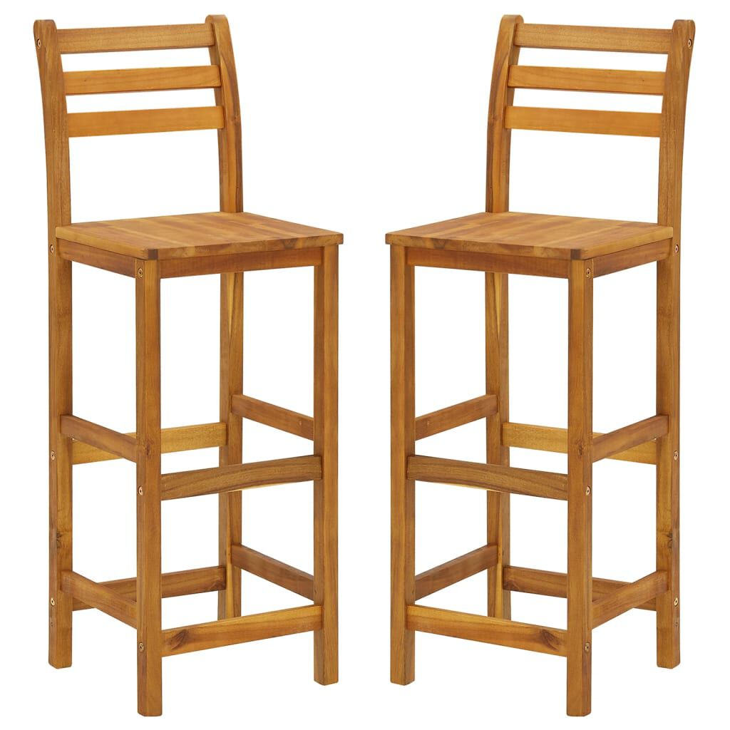 vidaXL 3 Piece Garden Bar Set Solid Wood Acacia