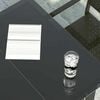 vidaXL Garden Dining Table Black 200x100x74 cm Steel and Glass