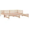 vidaXL Pull-out Day Bed without Mattress Solid Wood Pine 90x200 cm
