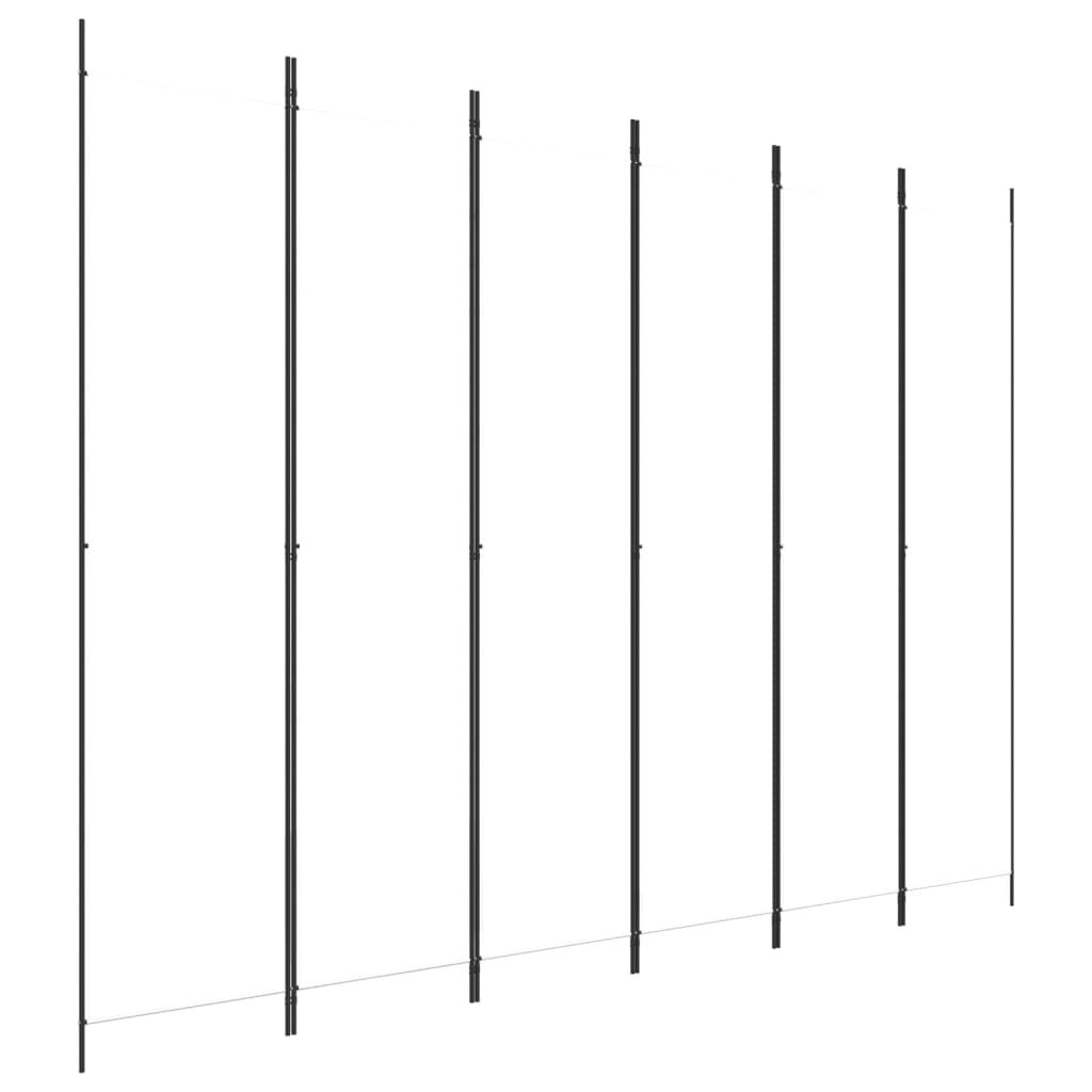 vidaXL 6-Panel Room Divider White 300x220 cm Fabric, white vidaXL 6-Panel Room Divider White 300x220 cm Fabric