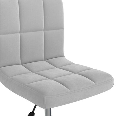 vidaXL Swivel Office Chair Light Grey Velvet, light grey vidaXL Swivel Office Chair Light Grey Velvet