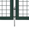 vidaXL Fence Gate Steel 300x100 cm Green