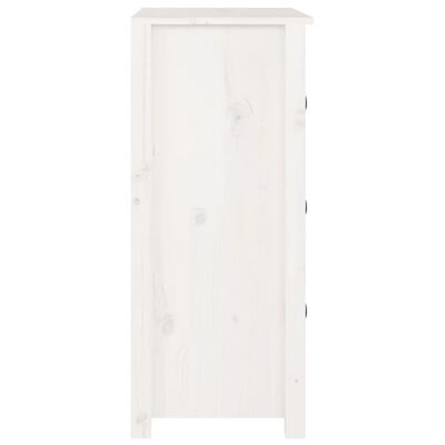 vidaXL Sideboard White 70x35x80 cm Solid Wood Pine, white vidaXL Sideboard White 70x35x80 cm Solid Wood Pine