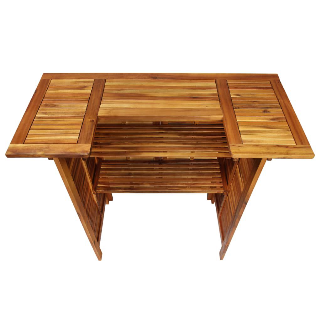 vidaXL 3 Piece Garden Bar Set Solid Wood Acacia