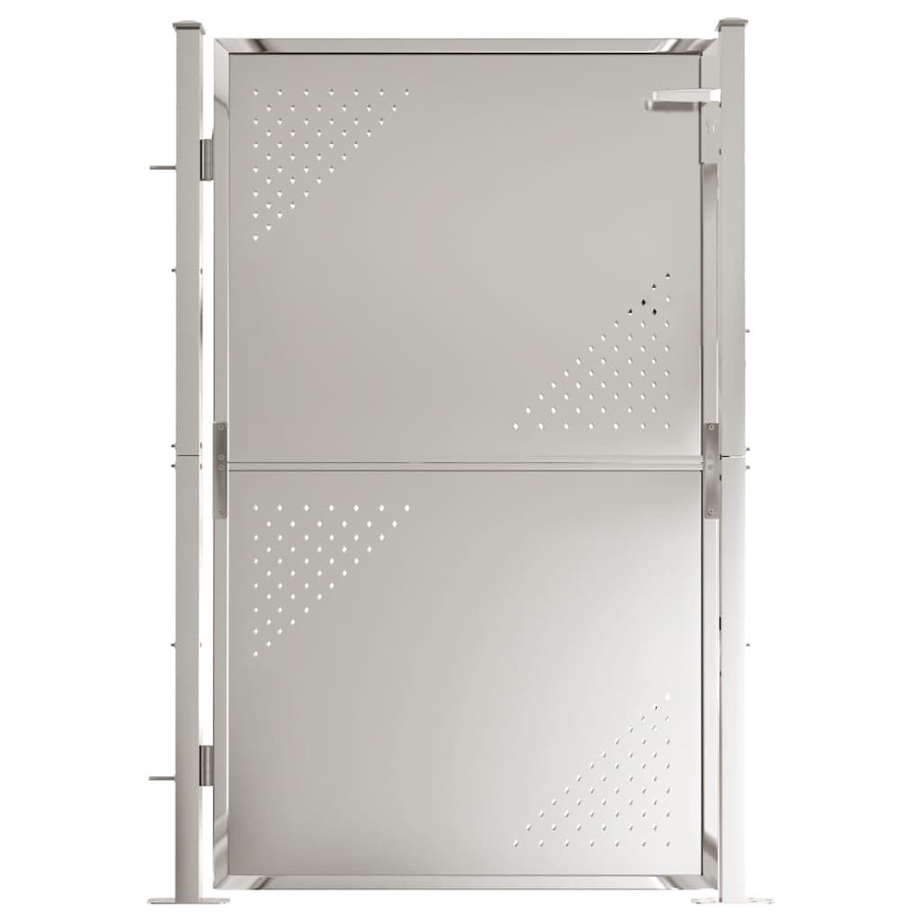 vidaXL Garden Gate 100x150 cm Stainless Steel