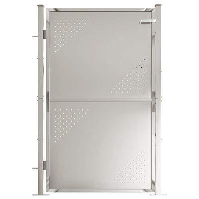 vidaXL Garden Gate 100x145 cm Stainless Steel,  vidaXL Garden Gate 100x145 cm Stainless Steel