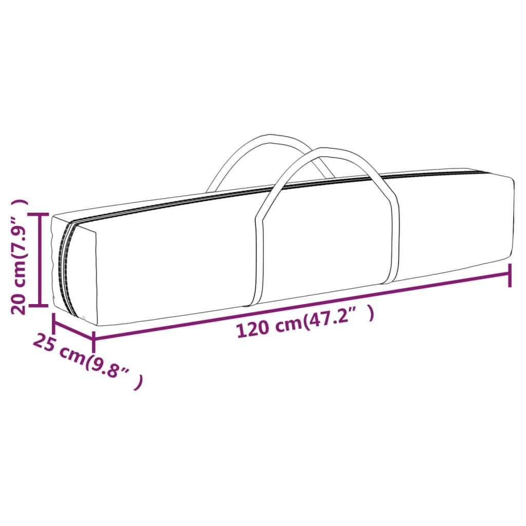 vidaXL Folding Party Tent with Sidewalls Anthracite 2x2 m