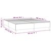 vidaXL Bed Frame without Mattress Light Grey 180x200 cm Super King Velvet