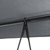 vidaXL Garden Swing Bench with Canopy Dark Grey&nbsp;Steel