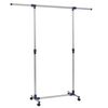 vidaXL Adjustable Clothes Rack Stainless Steel 165x44x150 cm Silver
