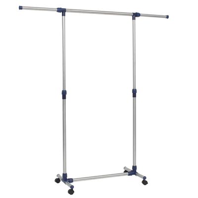 vidaXL Adjustable Clothes Rack Stainless Steel 165x44x150 cm Silver,  vidaXL Adjustable Clothes Rack Stainless Steel 165x44x150 cm Silver