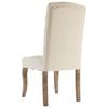 vidaXL Dining Chairs 6 pcs Beige Linen-Look Fabric
