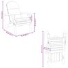 vidaXL Adirondack Garden Chair with Cushions Solid Wood Acacia