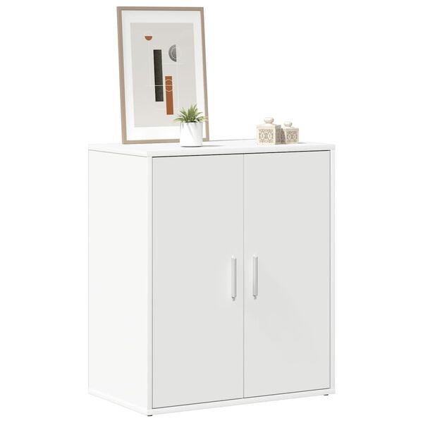 vidaXL Shoe Cabinet White 60x35x70 cm Engineered Wood