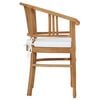 vidaXL Garden Chairs with Cushions 2 pcs Solid Teak Wood