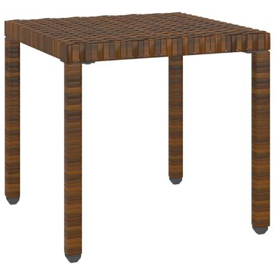 vidaXL Sun Loungers 2 pcs with Table Poly Rattan Brown, brown vidaXL Sun Loungers 2 pcs with Table Poly Rattan Brown