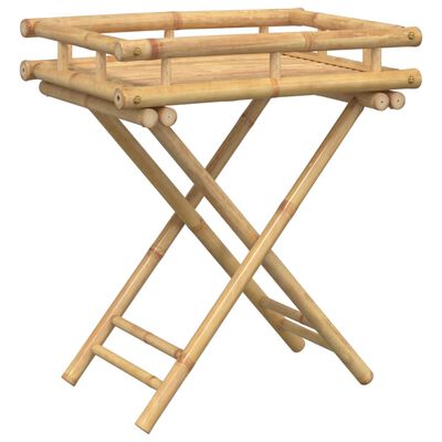 vidaXL Folding Tray Table 60x40x68 cm Bamboo,  vidaXL Folding Tray Table 60x40x68 cm Bamboo