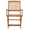 vidaXL Folding Outdoor Chairs 4 pcs Solid Acacia Wood