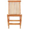 vidaXL 3 Piece Folding Bistro Set Solid Teak Wood