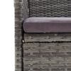 vidaXL Garden Dining Chairs 4 pcs Poly Rattan Grey