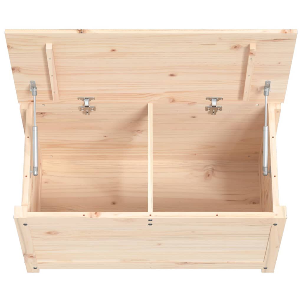 vidaXL Storage Box 80x40x45.5 cm Solid Wood Pine